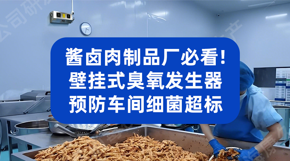酱卤肉制品厂必看！壁挂式臭氧发生器预防车间细菌超标