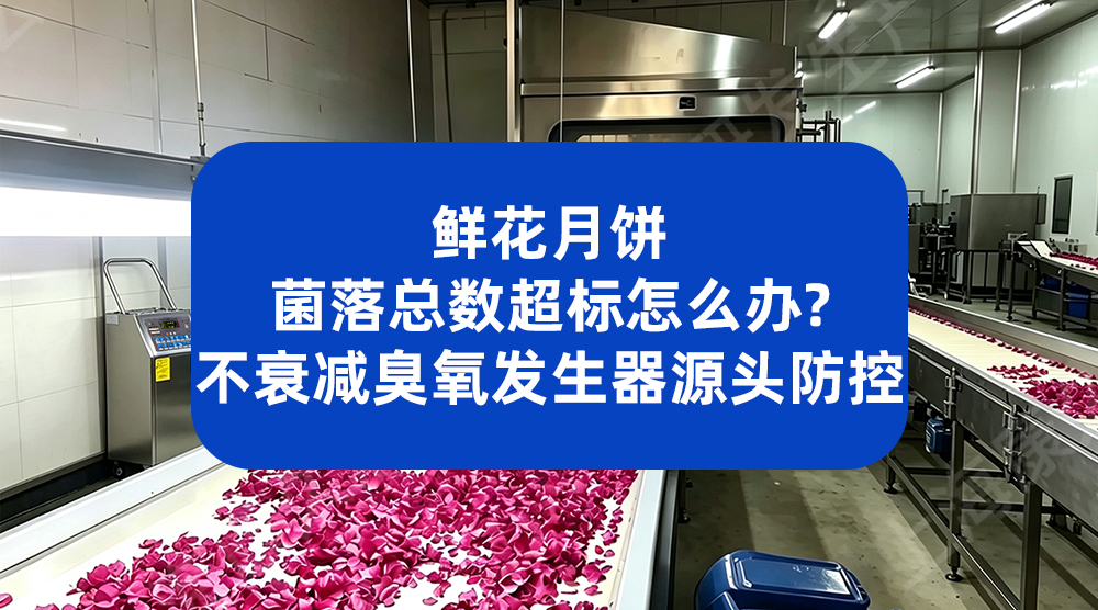 鲜花月饼菌落总数超标怎么办？不衰减臭氧发生器源头防控