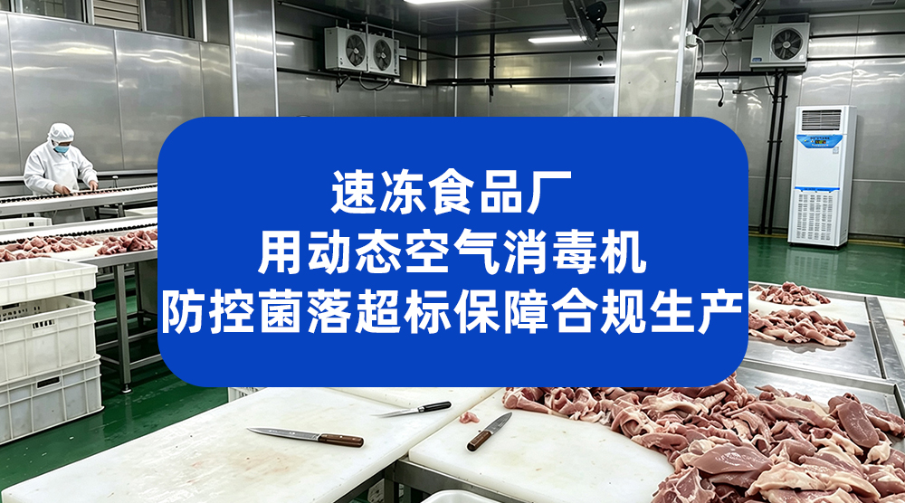速冻食品厂用动态空气消毒机 提升产品抽检合格率