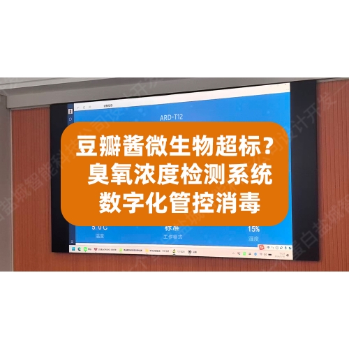 豆瓣酱工厂微生物超标？臭氧浓度检测系统数字化管控消毒