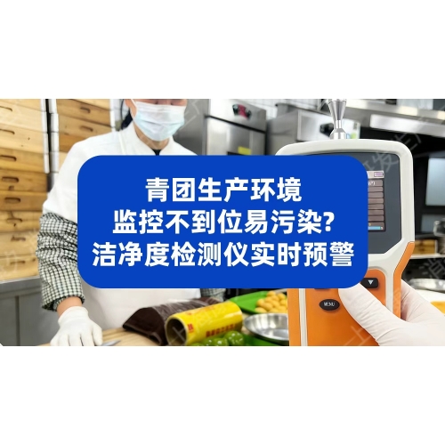 青团生产环境监控不到位易污染？洁净度检测仪实时预警