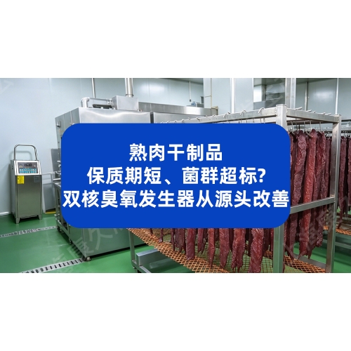 熟肉干制品保质期短、菌群超标？双核臭氧发生器从源头改善