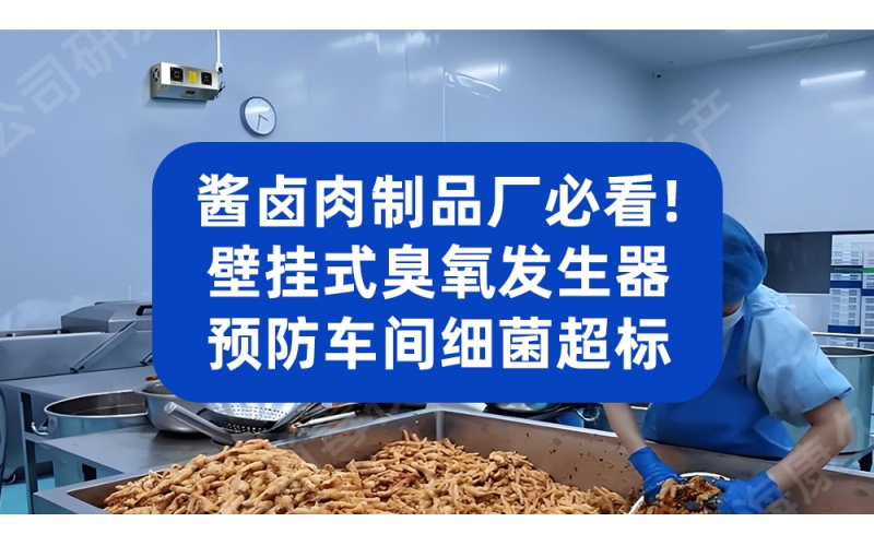 酱卤肉制品厂必看！壁挂式臭氧发生器预防车间细菌超标