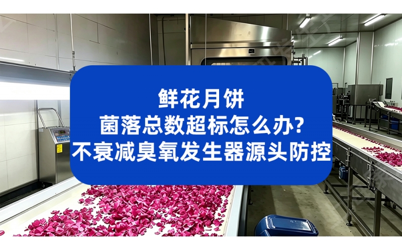 鲜花月饼菌落总数超标怎么办？不衰减臭氧发生器源头防控